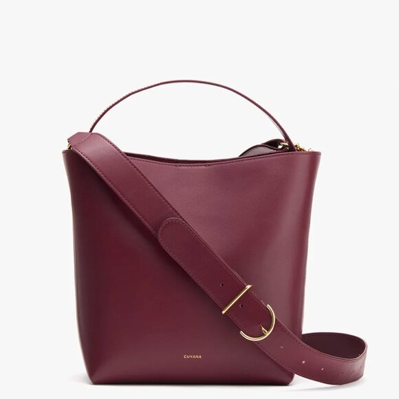 NWT Cuyana Linea Bucket Bag in Cherry - Picture 1 of 7